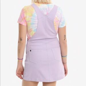 lavender overall dress